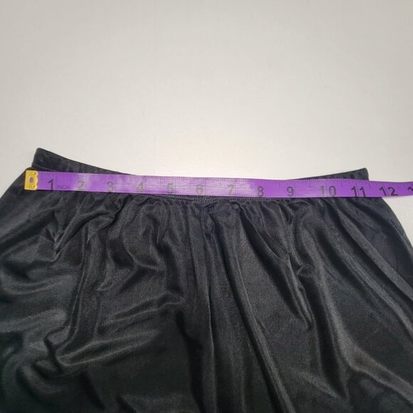 Sheer Black Pants Elastic Waist Wide Leg Long Black Pants - Size S, M - Picture 5 of 11